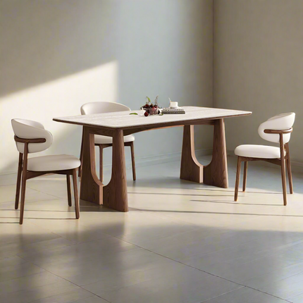 COPEN EDGE Dining Table Walnut Ultra Delux Sintered Stone