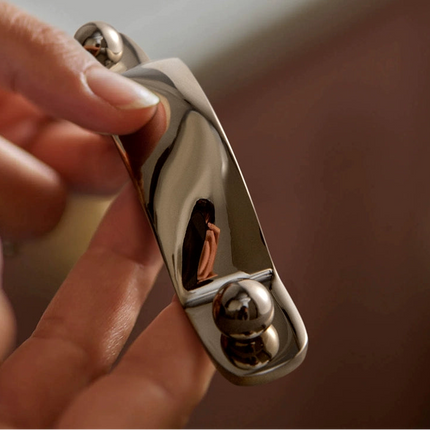 Vintage-Style Drawer Pull Handle - Brass New Chinese-Style Titanium Silver Retro Small Pull Handle