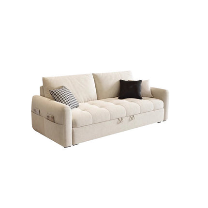 Luméa – Beige Suede Sofa Bed (180cm)  Beige Suede | Dual Function | Compact 180cm Design