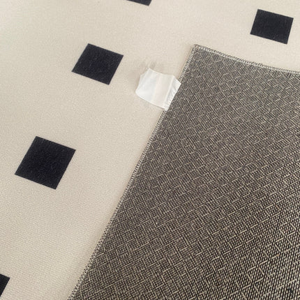 Checkerboard Three-Proof Loop Pile Silicone Rug 160cm x 230cm