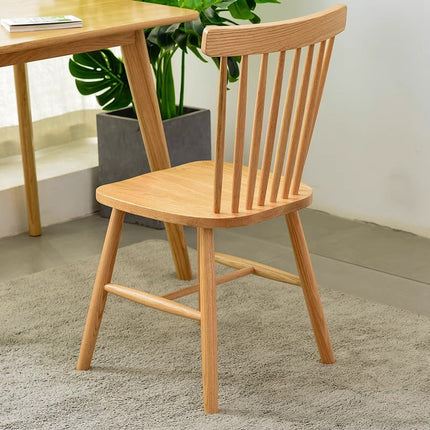 Natural Wood Color Oak Windsor Chair