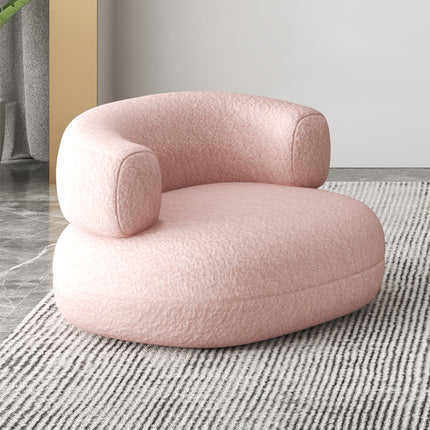 Green/Yellow/Pink/Grey/White Lamb Fleece Casual Chair