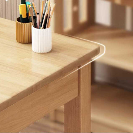 Solid Wood Desk In Natural Wood Color