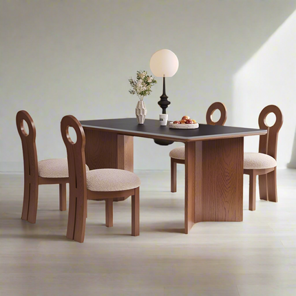 VERICA Rectangle Dining Table BLACK  Ultra Delux Sintered Stone 160/180cm