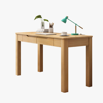 Solid Wood Desk In Natural Wood Color