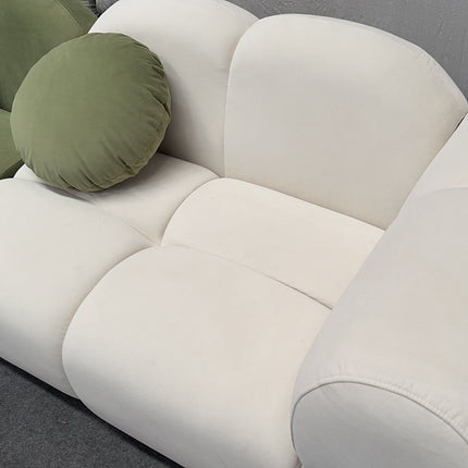 Nimbus – White & Green Color Block Baby Plush Sofa