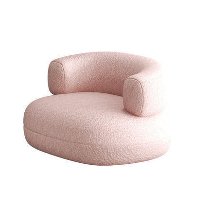 Green/Yellow/Pink/Grey/White Lamb Fleece Casual Chair