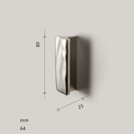 Brass Vintage-Style Pull Handle - Small Wardrobe and Cabinet Door Handle