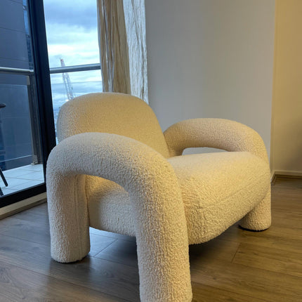 Green/Yellow/Pink/Grey/White Lamb Plush Leisure Butterfly Chair