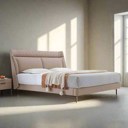 NORDIC TANN Genuine Leather Bed