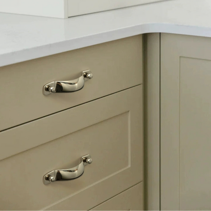 Vintage-Style Drawer Pull Handle - Brass New Chinese-Style Titanium Silver Retro Small Pull Handle