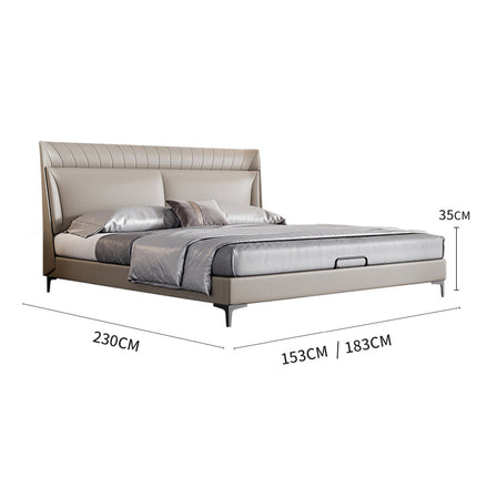 NORDIC TANN Genuine Leather Bed