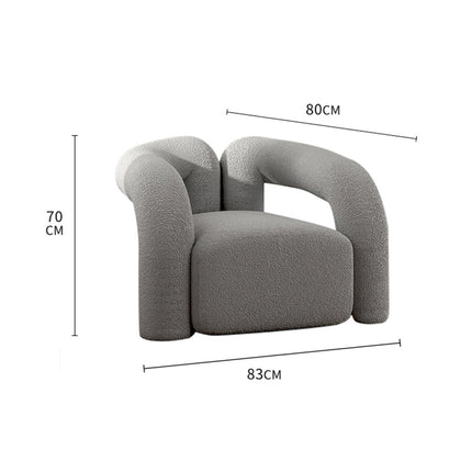 Green/Yellow/Pink/Grey/White Lamb Plush Leisure Butterfly Chair