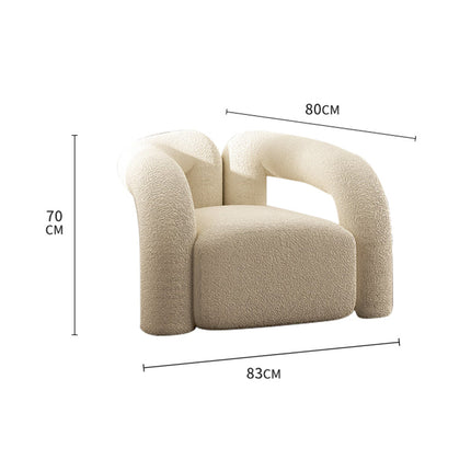 Green/Yellow/Pink/Grey/White Lamb Plush Leisure Butterfly Chair