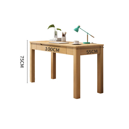 Solid Wood Desk In Natural Wood Color