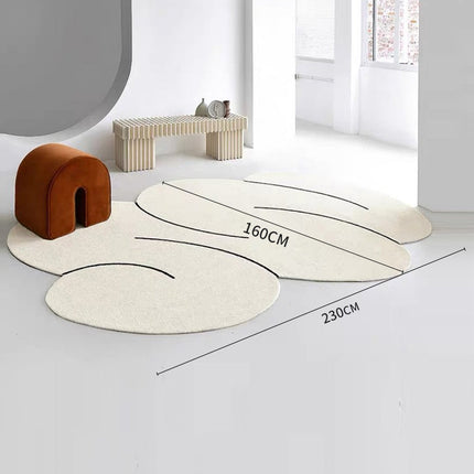 Multi-Cloud Cashmere Silicone Cotton Rug 230cm x 160cm
