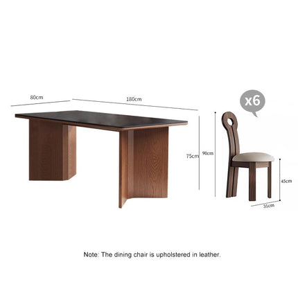 VERICA Rectangle Dining Table BLACK  Ultra Delux Sintered Stone 160/180cm