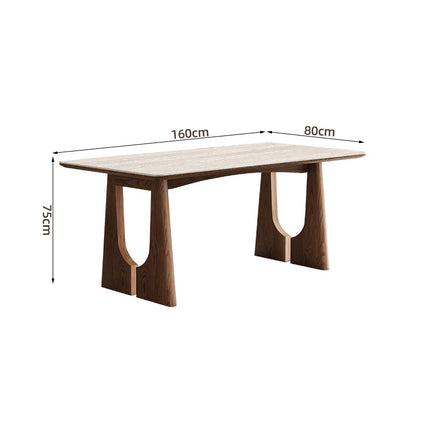 COPEN EDGE Dining Table Walnut Ultra Delux Sintered Stone
