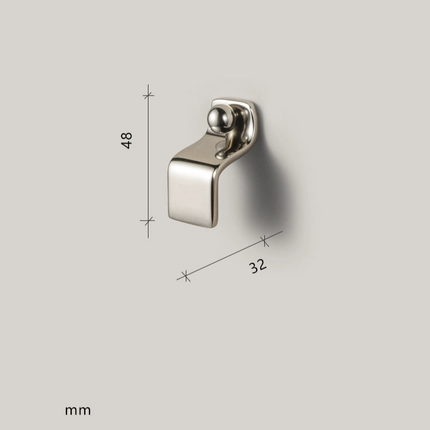 Titanium Silver Vintage-Style Sideboard Cabinet Brass Small Pull Handle - Wardrobe, Drawer, and Cabinet Door Handle