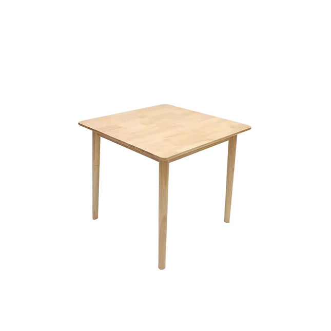 Natural Wood Color Oak Cross-Leg Square Table