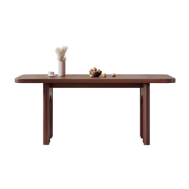 Solid Wood HARBOUR Rectangle Dining Table Walnut