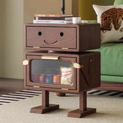 Design modern solid wood bedside tables