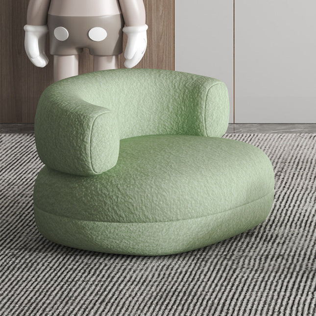 Green/Yellow/Pink/Grey/White Lamb Fleece Casual Chair