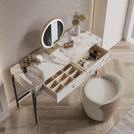 MONTARA dressing table+mirror+stool three piece setb Ultra Delux Sintered Stone