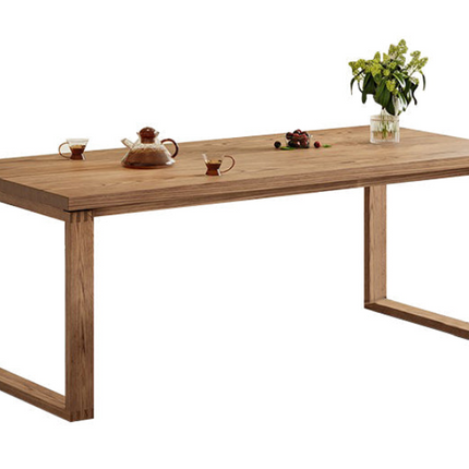Ash Wood Moben Rectangular Dining Table for Modern Home Interiors