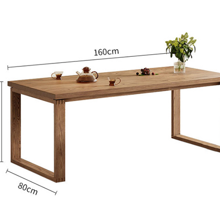Ash Wood Moben Rectangular Dining Table for Modern Home Interiors