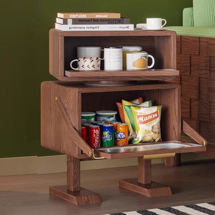 Design modern solid wood bedside tables