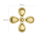 Raw Copper Four-Leaf Clover Single Hole (Solid Brass)