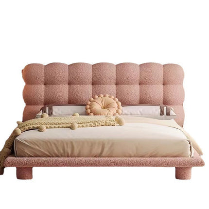 Pink Teddy Fleece Soft Bed
