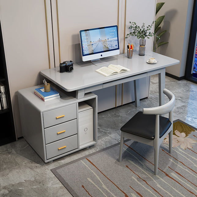Lyston Desk with bucket cabinet