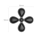 Matte Black Four-Leaf Clover Single Hole (Solid Brass)