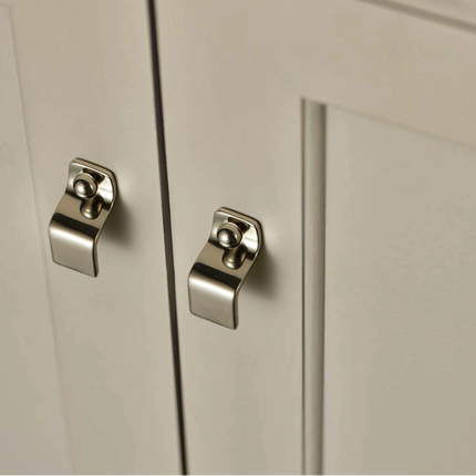 Titanium Silver Vintage-Style Sideboard Cabinet Brass Small Pull Handle - Wardrobe, Drawer, and Cabinet Door Handle