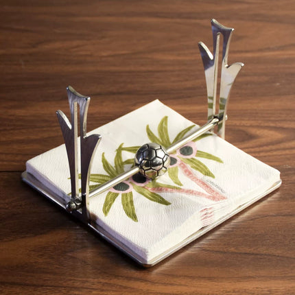 Luxury Square Stainless Steel Napkin Holder for Tabletop