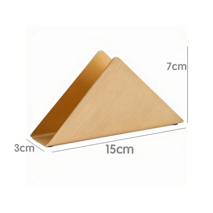 Brass Napkin Holder Set Creative Designs for Restaurant Home Use
