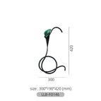 Countertop-Calla Lily Iron Candle Holder-Short Style
