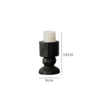 Carbonized wood candlestick-S candlestick height 14cm candle cup diameter 5.5cm