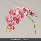 [Single branch] Peach pink 9 heads 3 fruits long branch can be bent