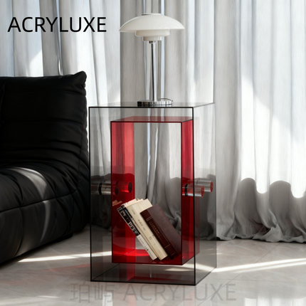 Acrylic Minimalist Bedside Storage Stand | 54