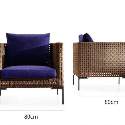 Rattan 3-Seater Outdoor Sofa | Woven Patio Lounge