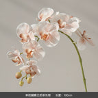 [Single branch] Milk tea gray brown 9 heads 3 fruits long branch can be bent