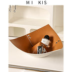 Triangular Contrast Color Storage Tray - Caramel Large