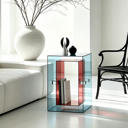 Acrylic Minimalist Bedside Storage Stand | 54