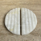 Diameter 20cm*Thickness 3-1.5cm Jade handle hole distance 10.2-10.4cm