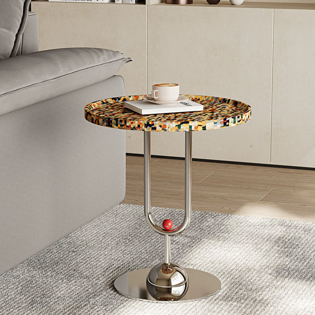 Designer Rainbow Coffee Table Set | Creative Round High-End Art Italian Minimalist