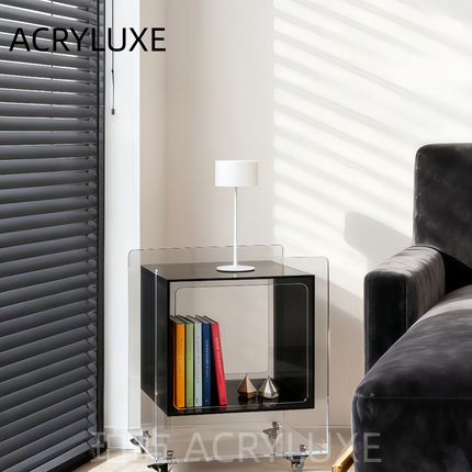 Acrylic Rolling Nightstand Storage Side Table | 211