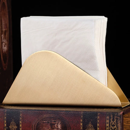 Brass Napkin Holder Set Creative Designs for Restaurant Home Use